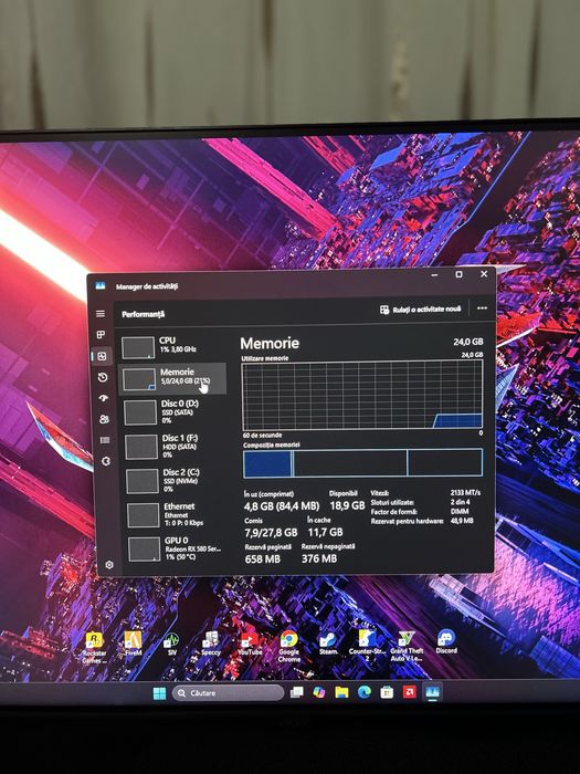 Pc gaming | Ryzen7 2700x| RX580 8gb| 24gb ram| ssd M2 256gb