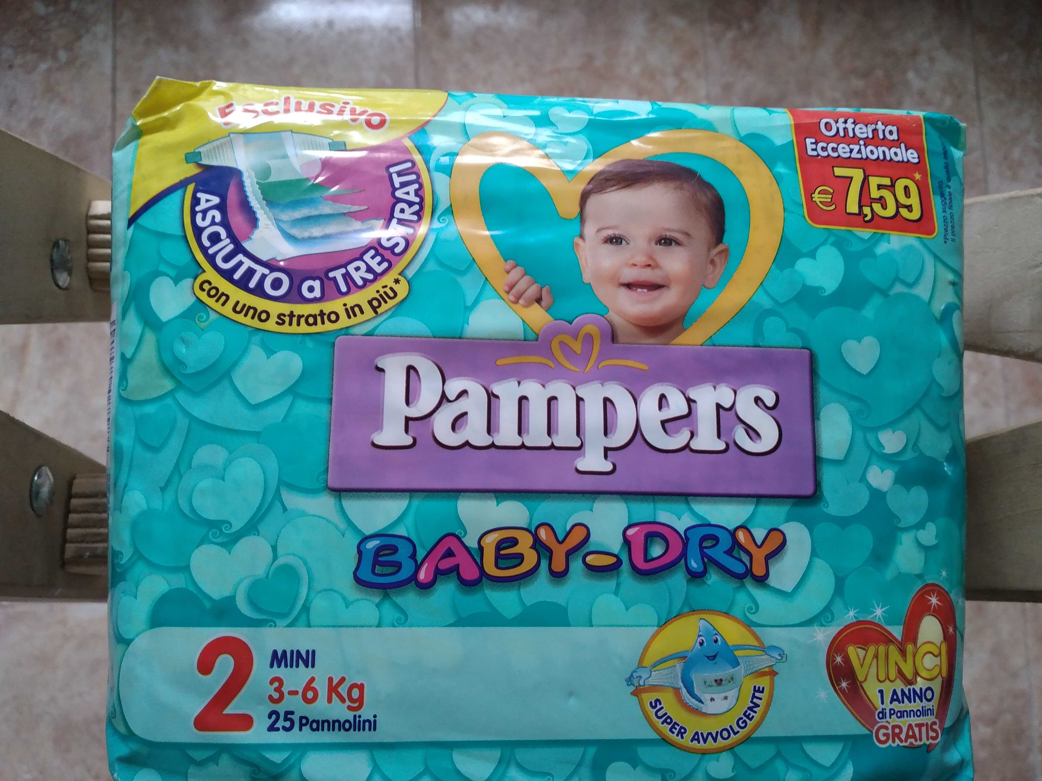 Pampers 3-6 kg, 25 бр