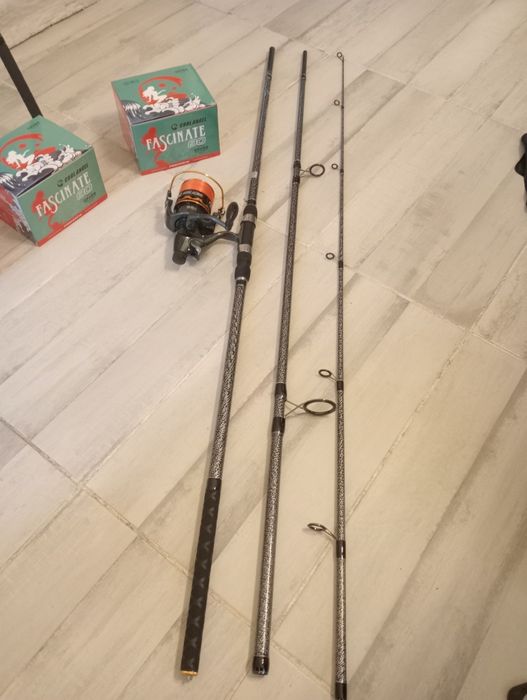 Set 3 lansete 3.9m plus 3 mulinete fascinate 80