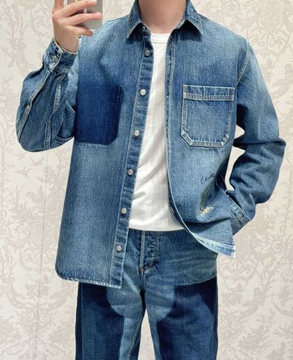 Мъжка Дънкова Риза Яке DIOR нов модел