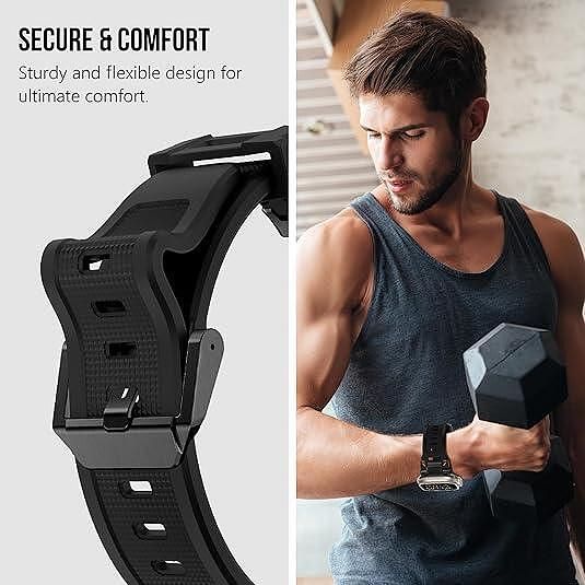 Tech-protect delta pro каишка за apple watch ultra 1/2 - black/black
