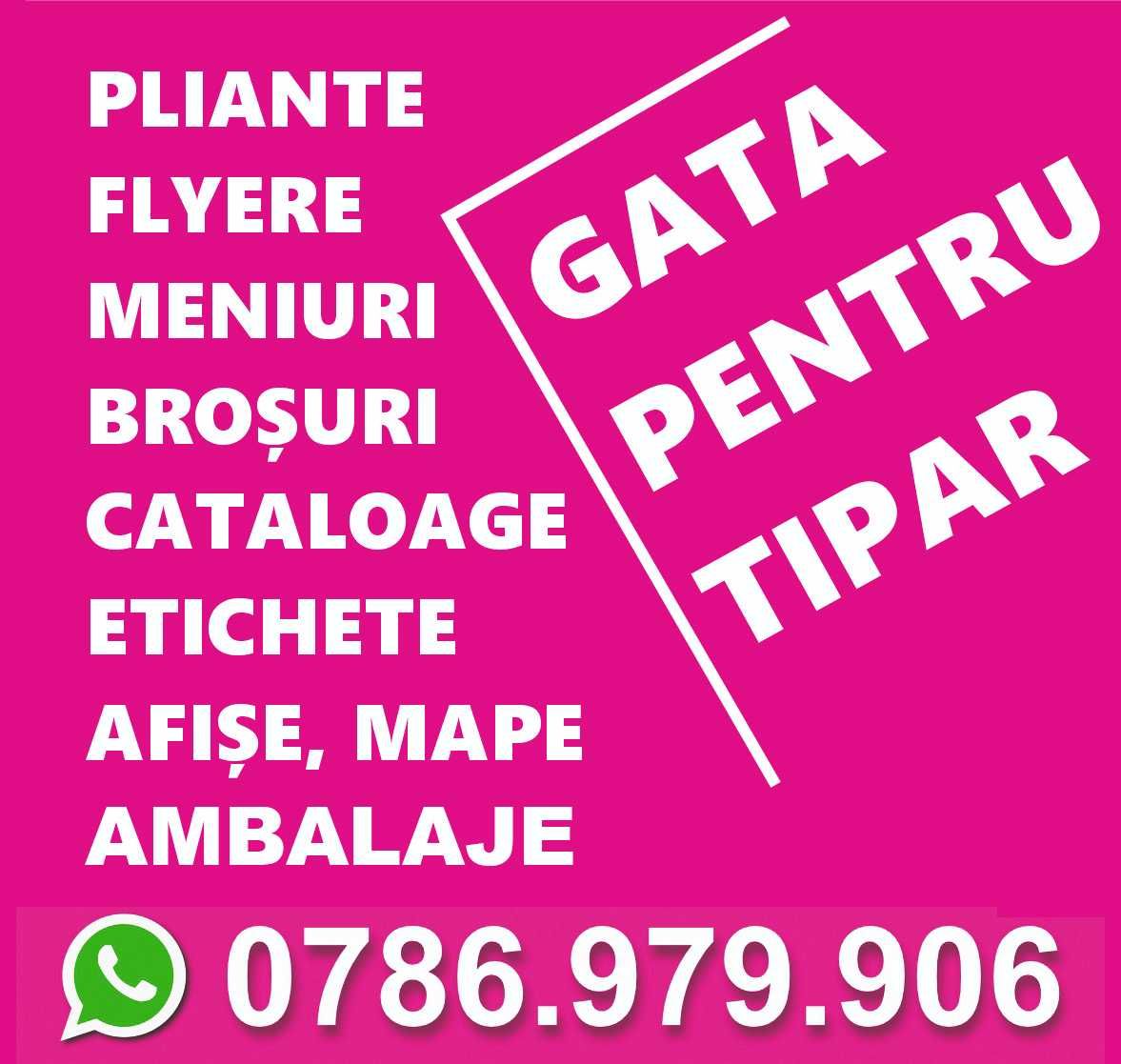 Pliante | Flyere | Etichete | Bannere | Autocolante | Logo Design |
