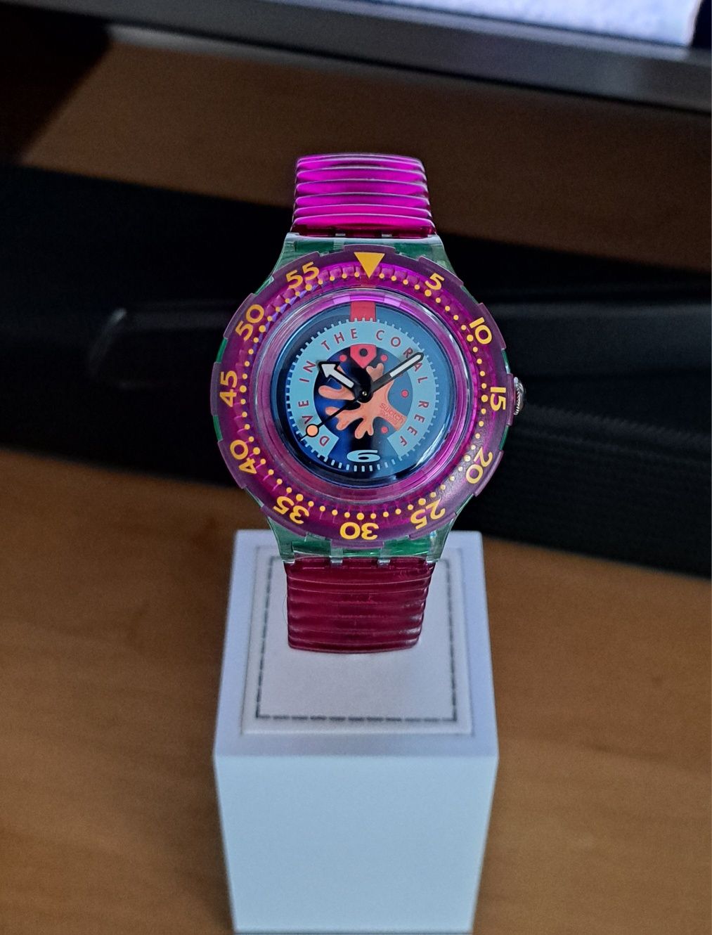 Swatch scuba 200 SDG102 cherry drops 1994 vintage ceas