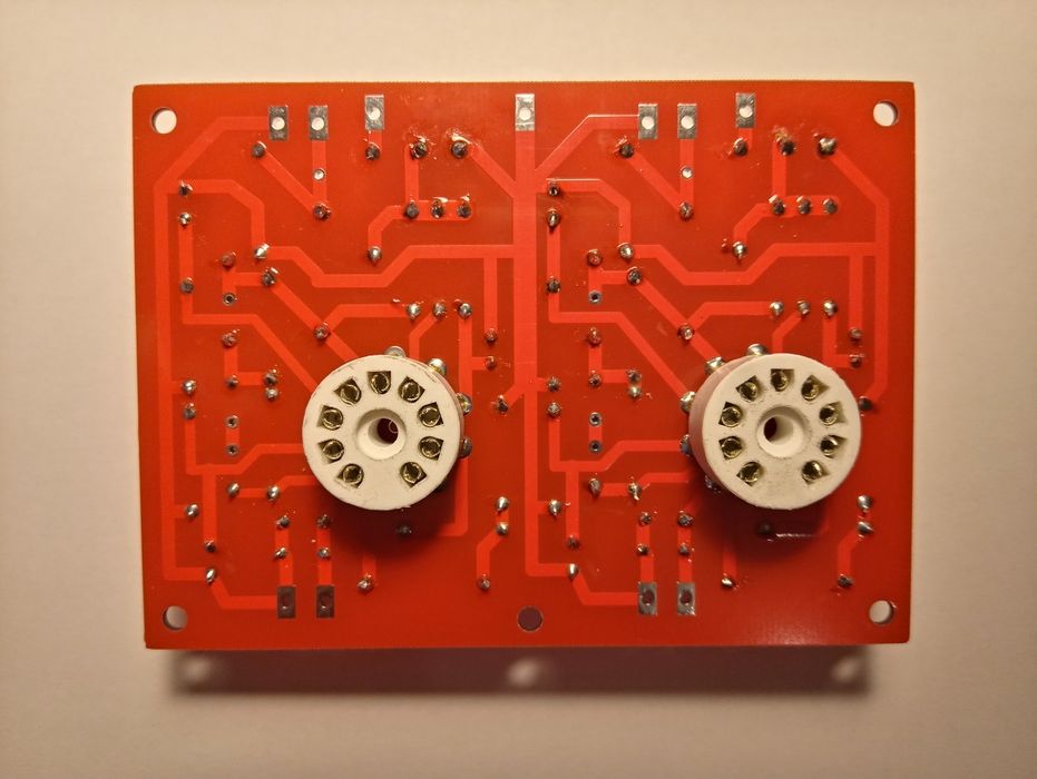 KIT  preamplificator cu tuburi ( PCF802 ) MM pick-up