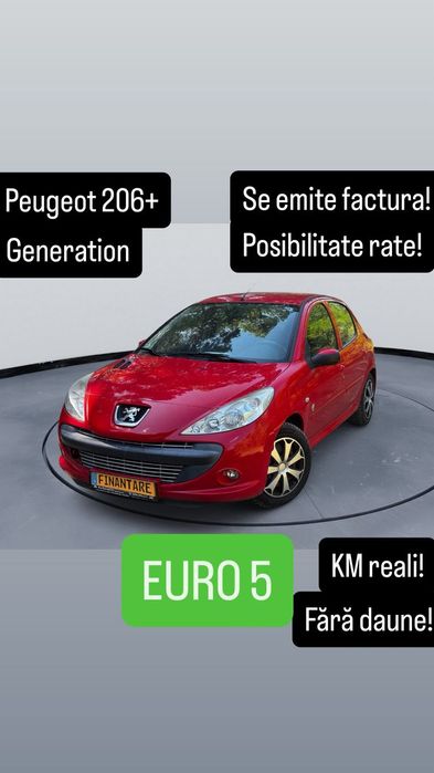 Peugeot 206 + 2012 Benzina EURO 5-editie aniversara / AC /Geamuri el/ consum f mic