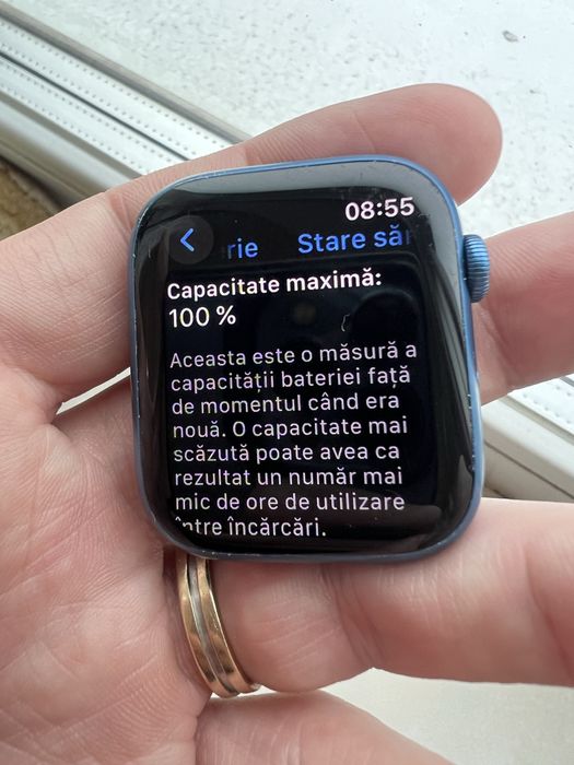 Apple watch 7 45mm gps si celular baterie 100%