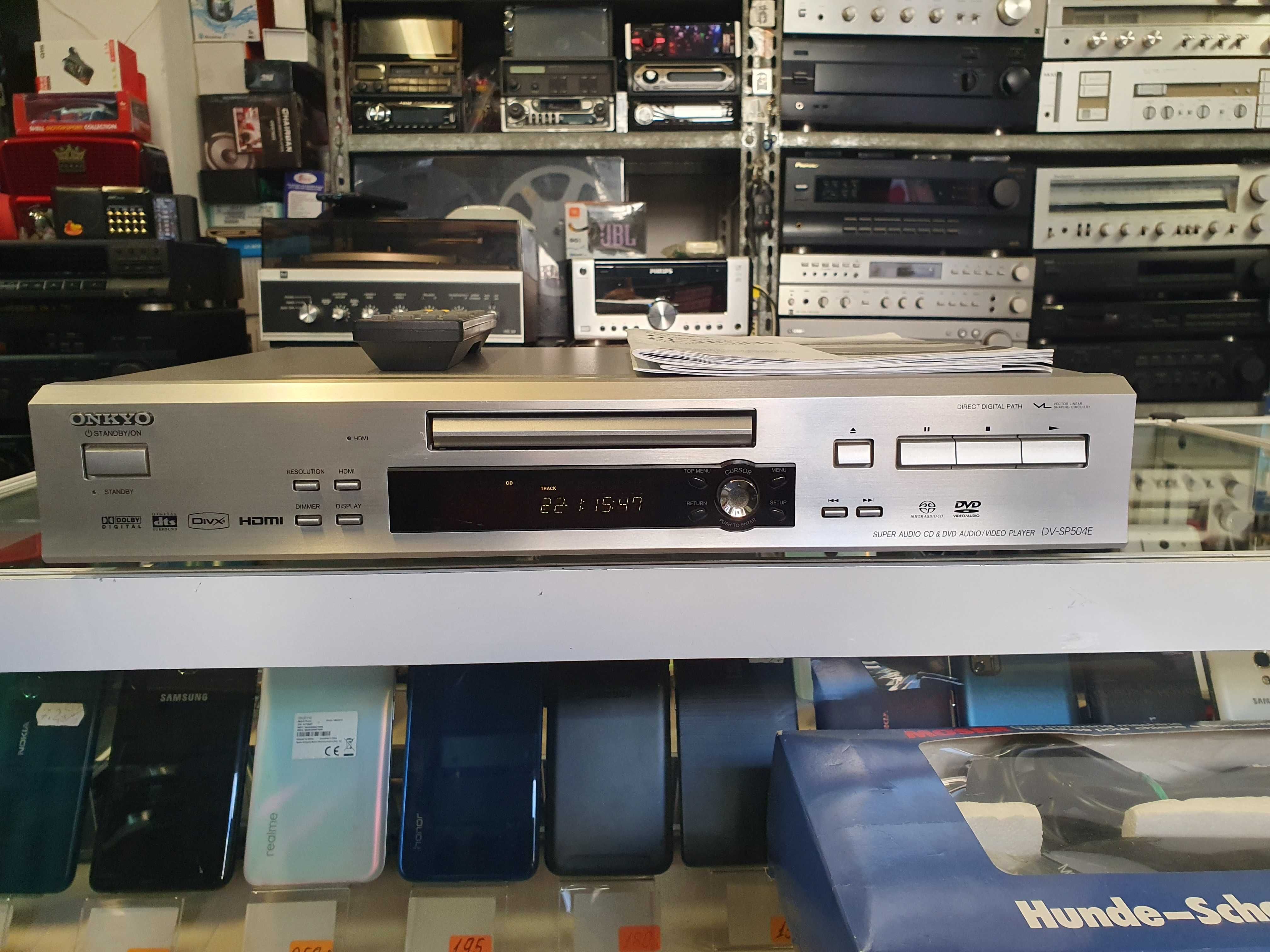 CD Player ONKYO DV-SP504E Super Audio CD & DVD Audio