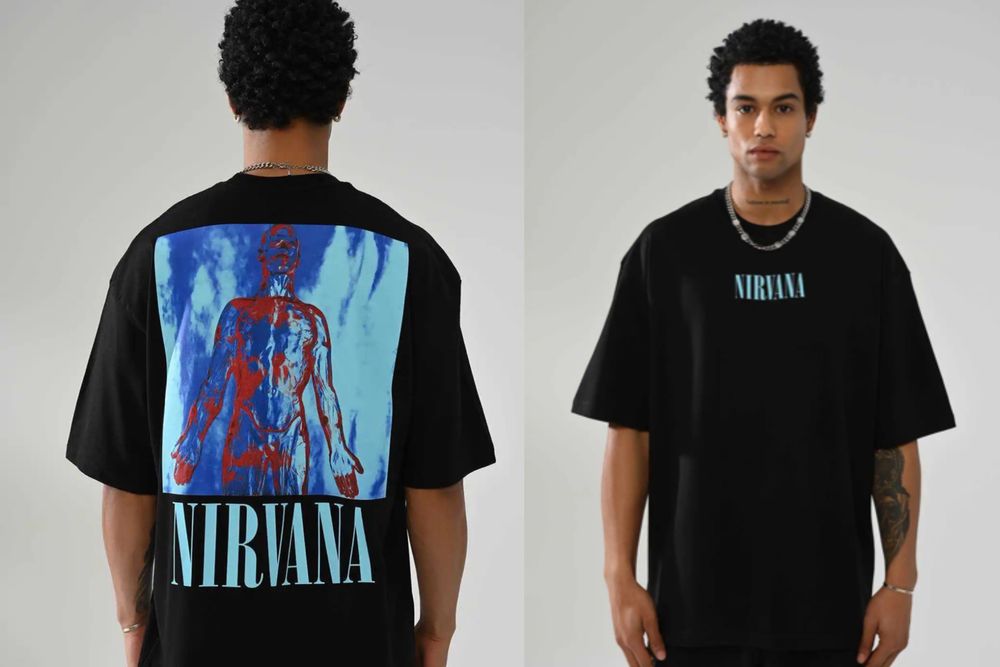 Тениска Oversize Simpsons, Nirvana / С-ХХЛ