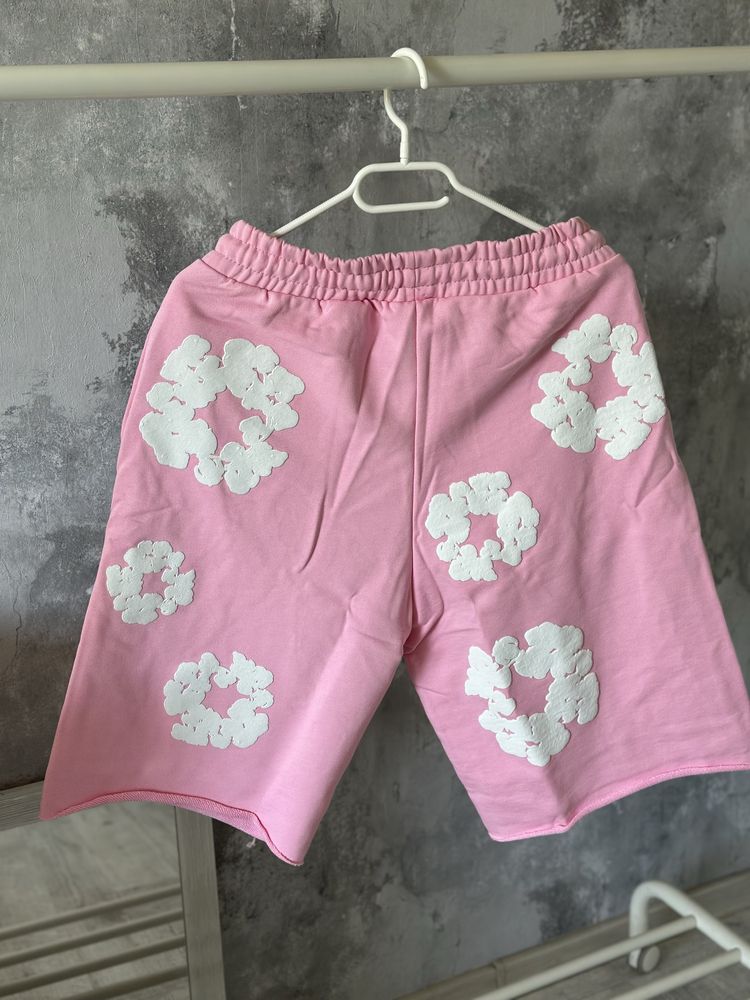 Pantaloni scurti Denim Tears pink syna amiri trapstar sp5der