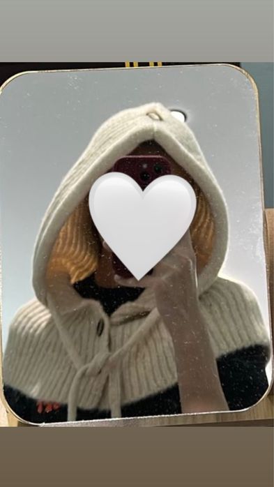 Тёплый удлинённый капюшон — новый! Бежевый и чёрный