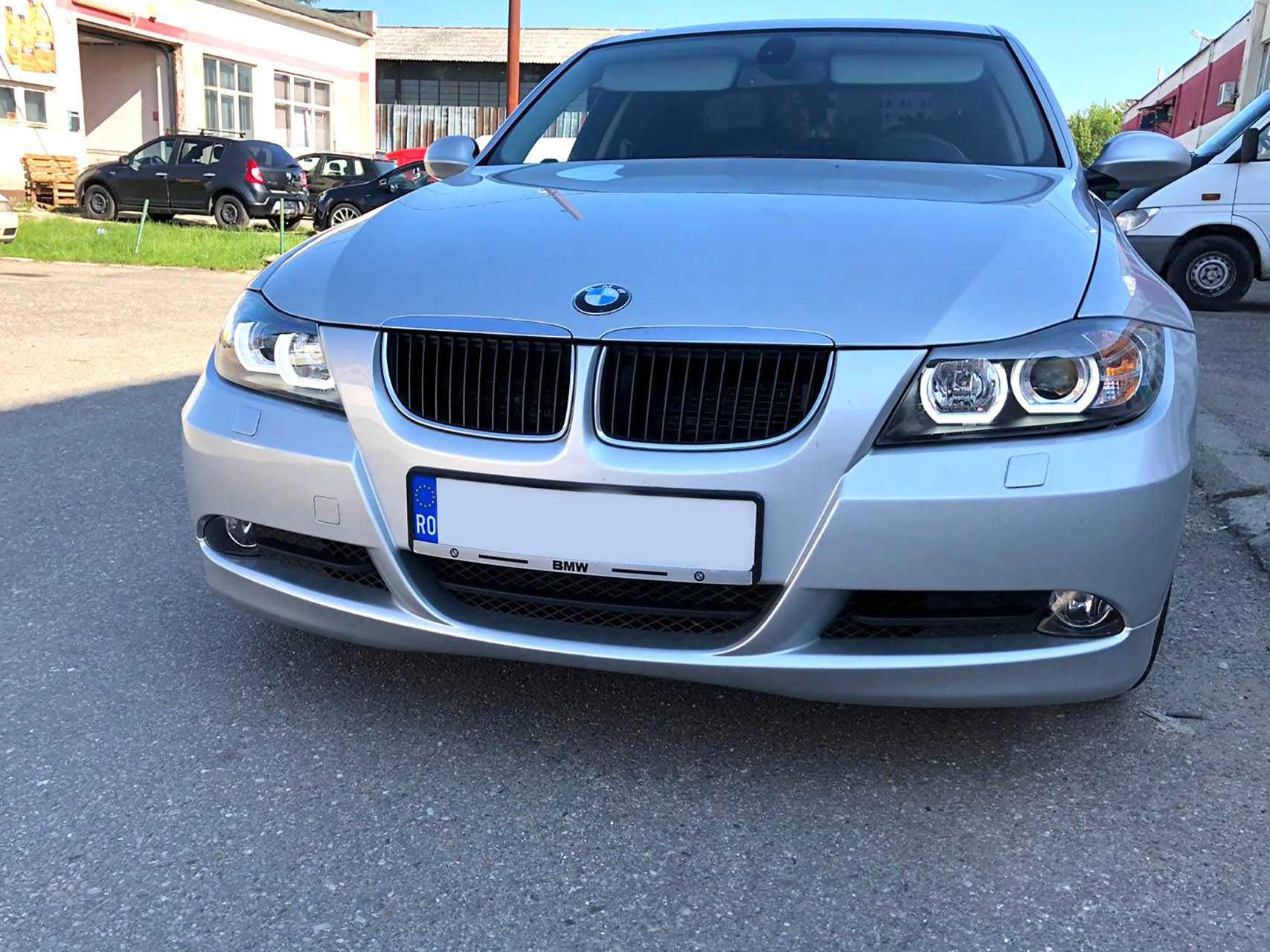 Faruri 3D LED Angel Eyes BMW Seria 3 E90 (05-08)