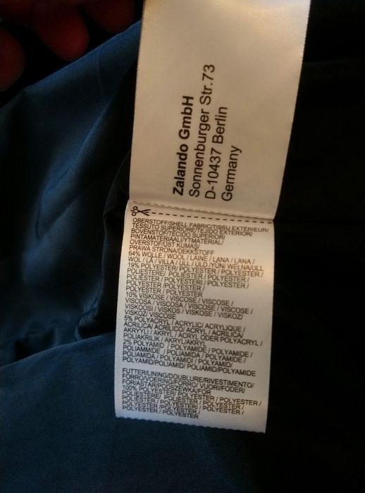 M-38 palton 64% lână Zalando Nou
