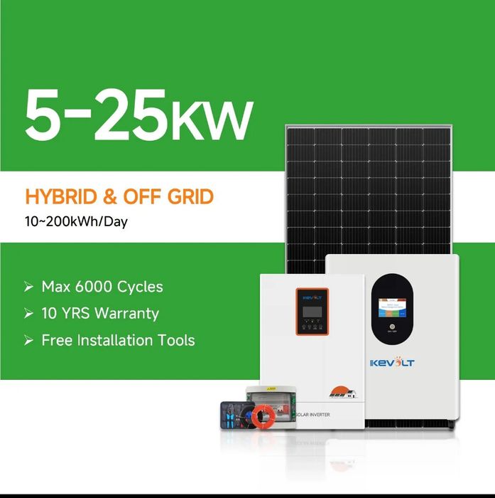 Kit fotovoltaic Hibrid cu Btaerii - Soluție Completa pentru Locuințe ș