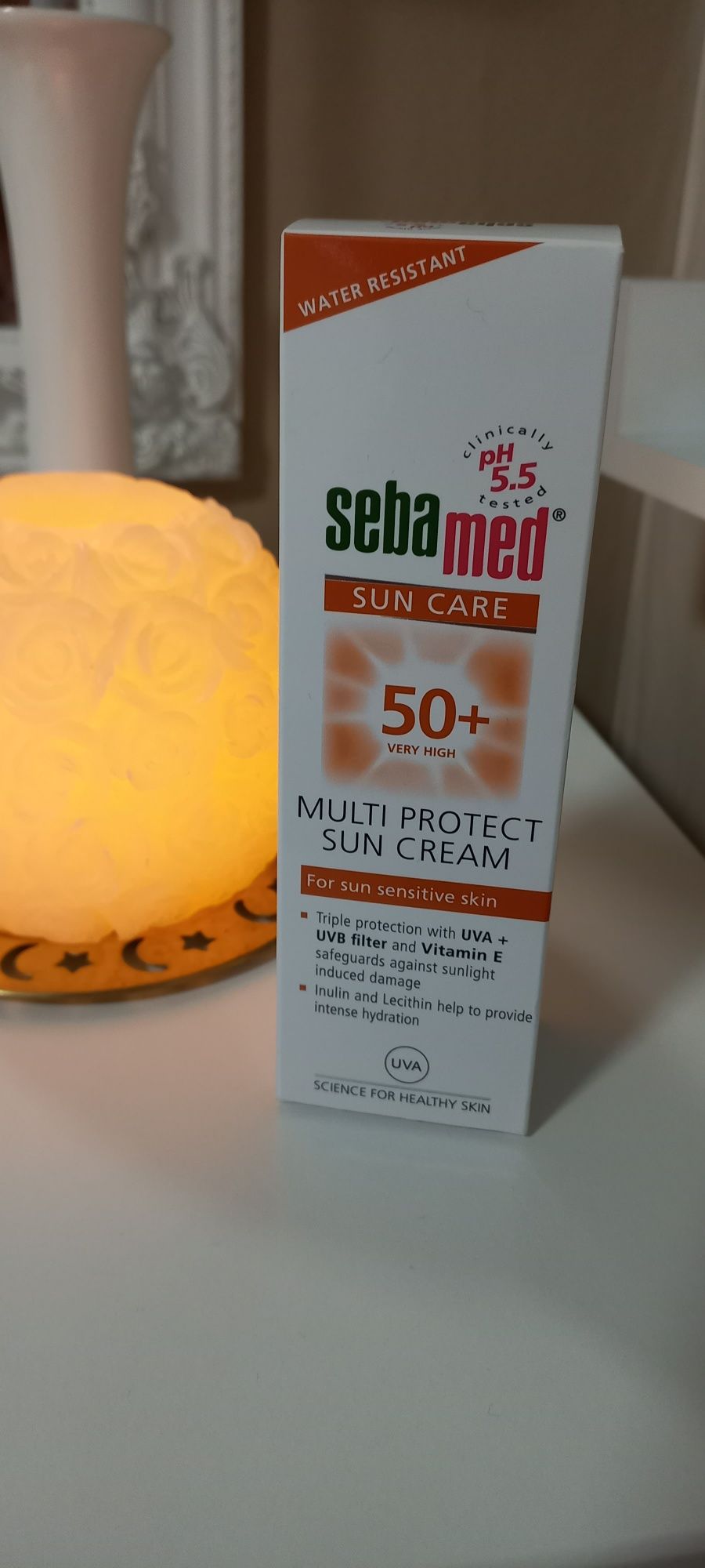 Слънцезащитен крем ph 5.5 SPF 50+ БЕЗ ПАРФЮМ 75 мл.