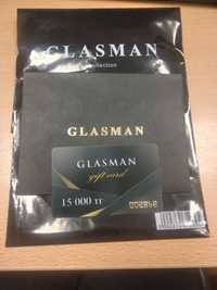 Продам сертификат GLASMAN на 15000тг