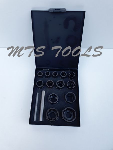 Trusa extras scos prezoane piulite suruburi tocite antifurt 1/2" 3/8"