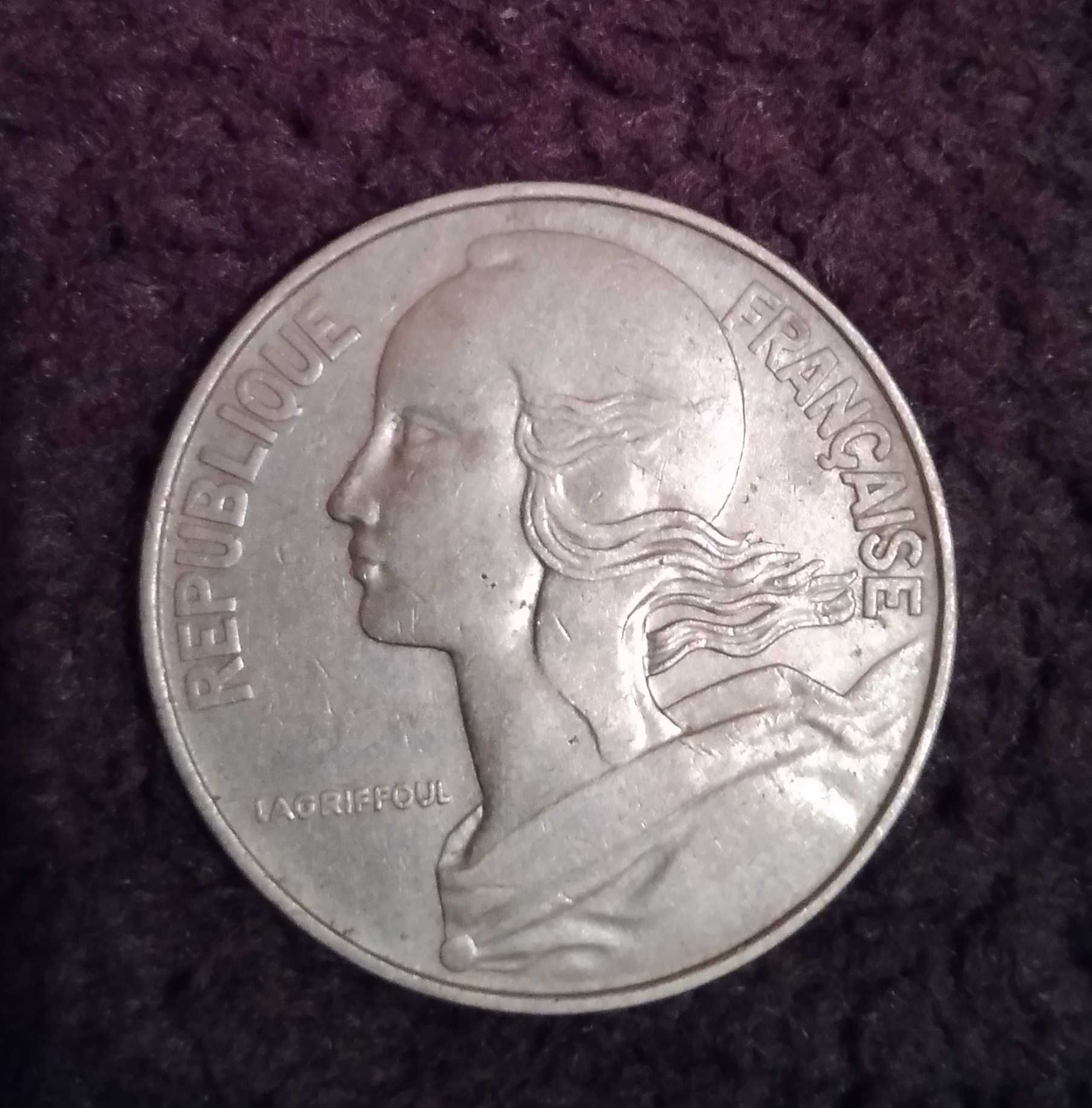 Moneda rară 1978 veche 20 centimes France
