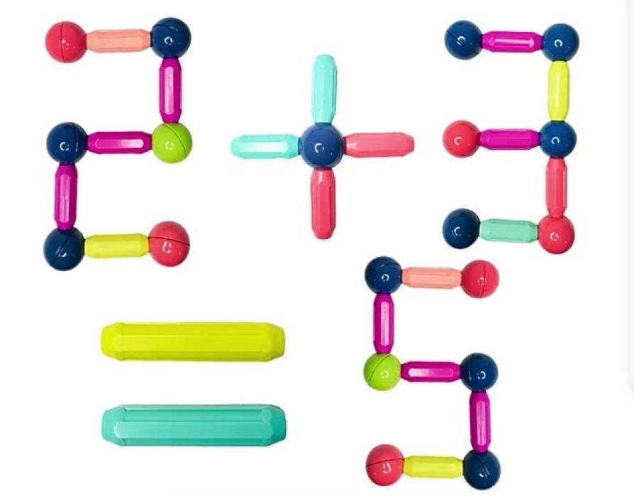 Бебешки комплект играчки - сглобяеми магнитни блокове, различен брой ч