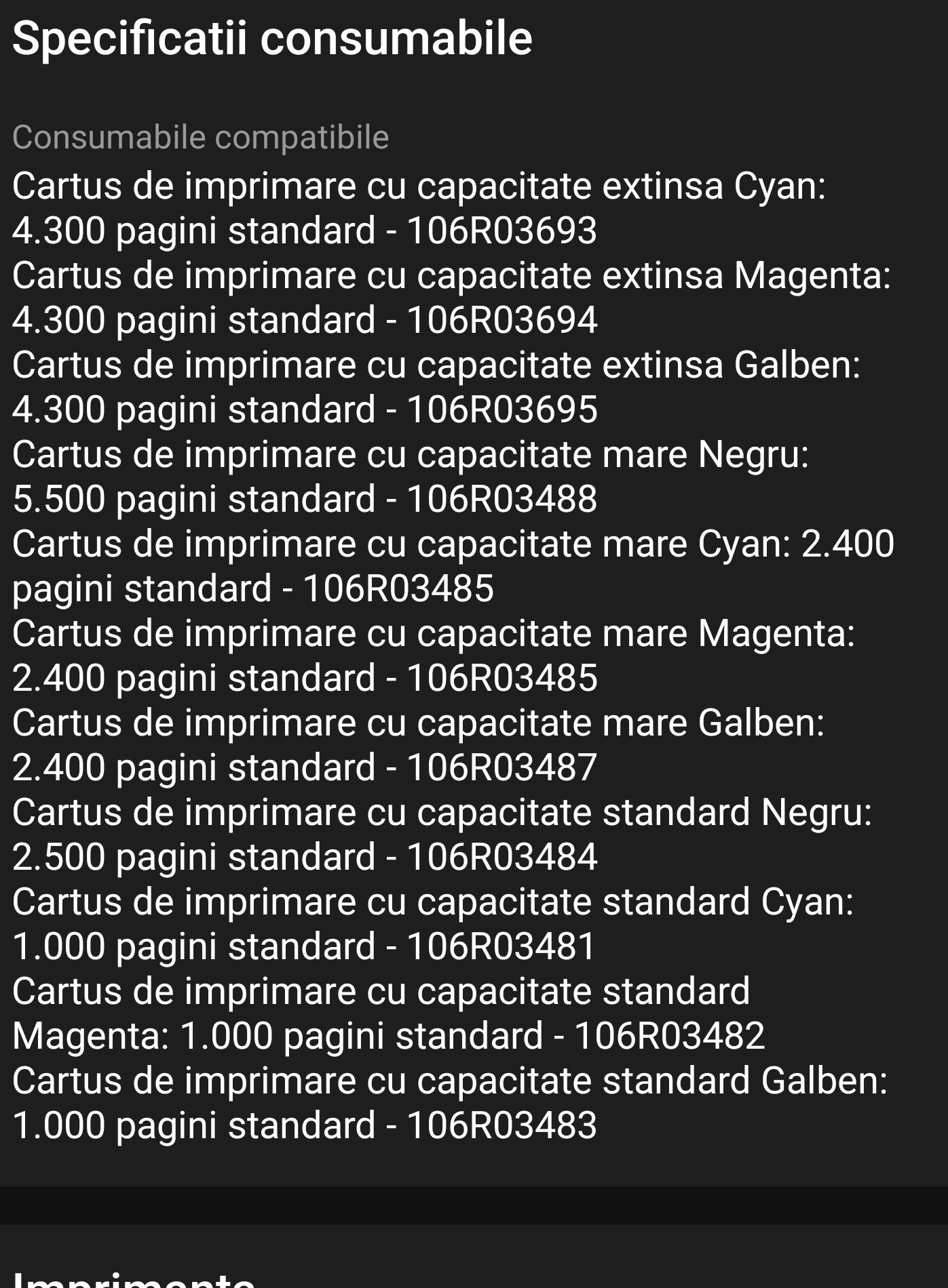 IMPRIMANTA Multifuncțional Laser Color XEROX