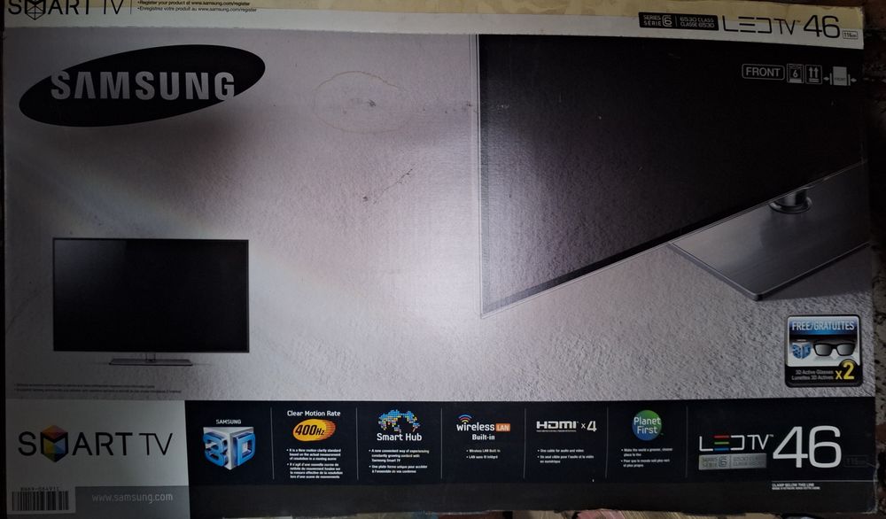 Televizor LED 3D Samsung, 117cm, FullHD, UE46D6530