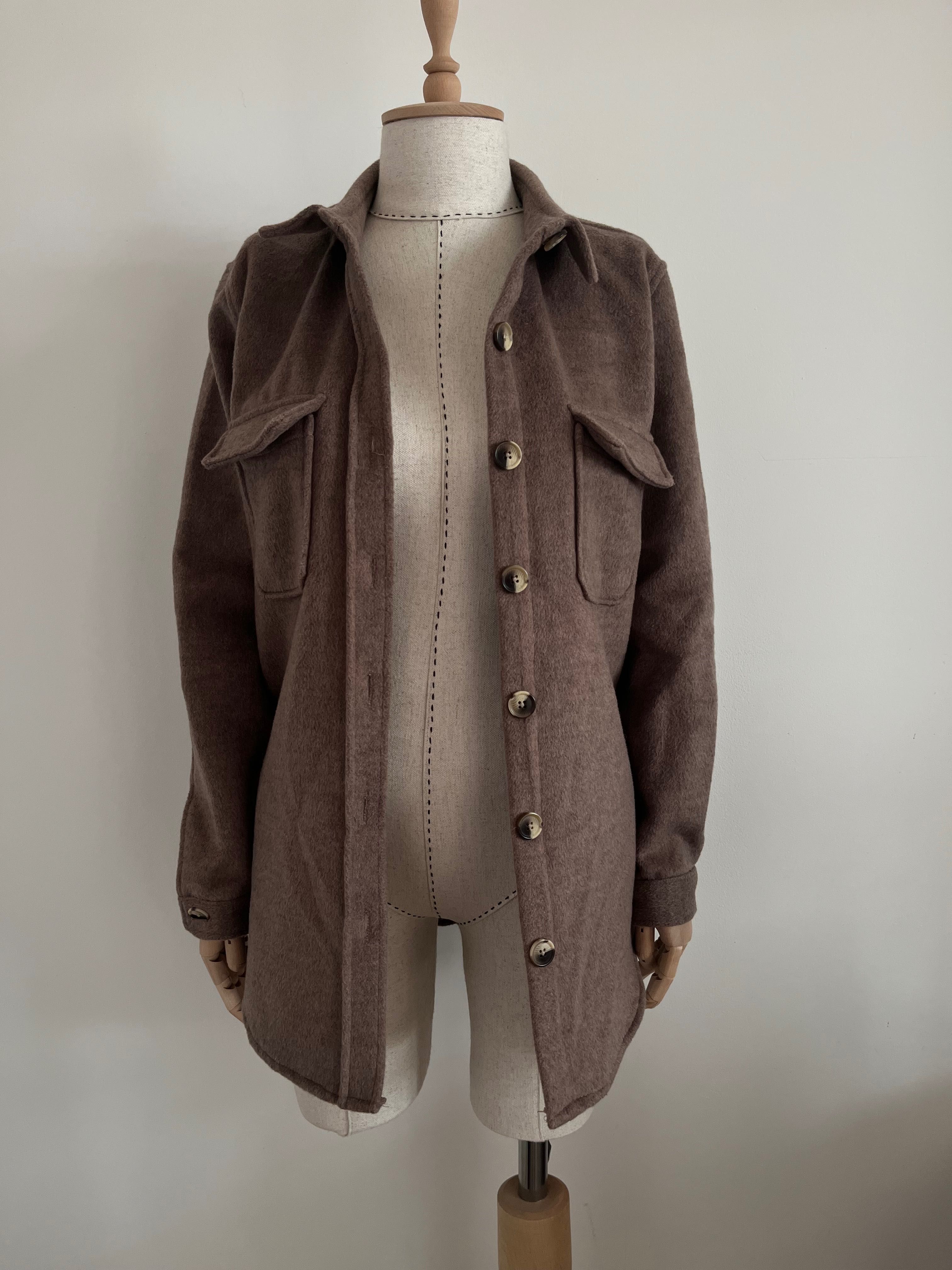Object кафява риза/яке, връхно облекло, р.38/M