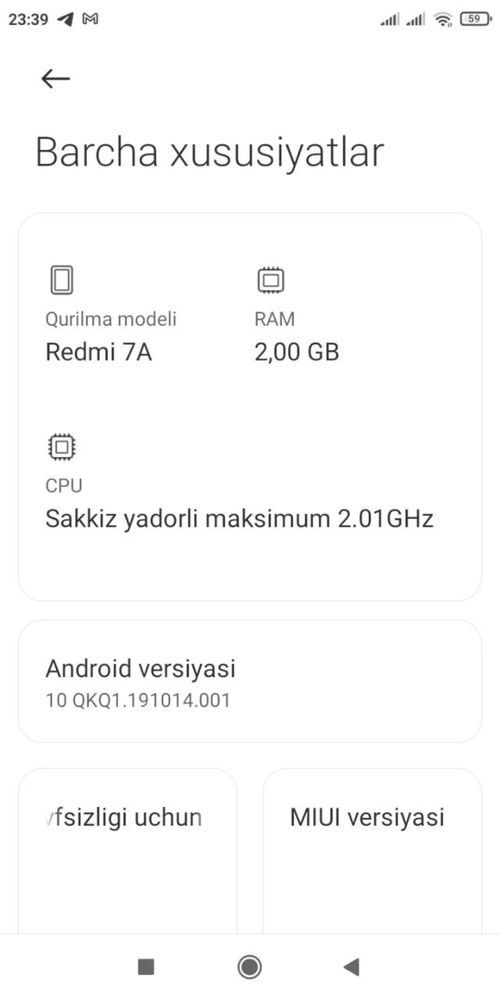 Redmi7A 32gb kok ideal