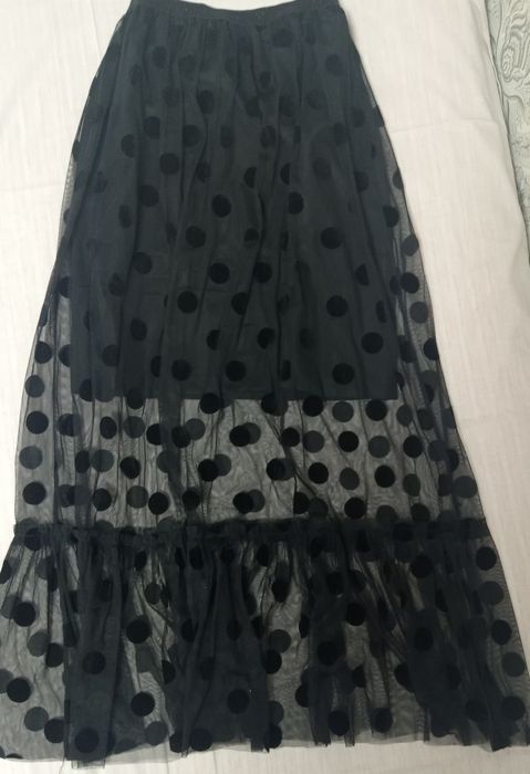 Юбка сеточная с подкладом