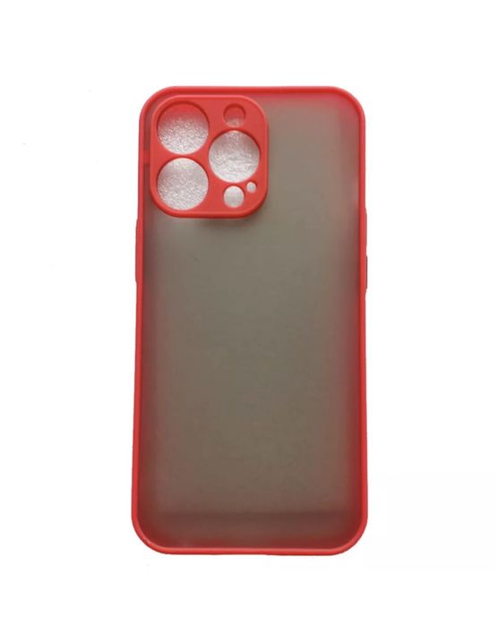 Husa Iphone 14/15/16/PRO/MAX/PLUS Margine Silicon Spate Plastic Mat