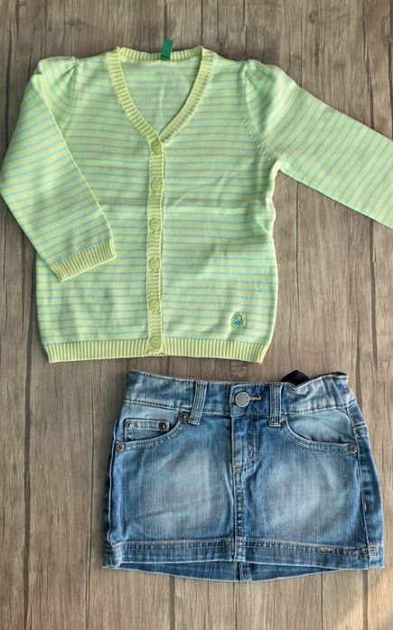 Кофточки, юбка и штаны H&M, Tommy, Benetton на девочку 1-2 года