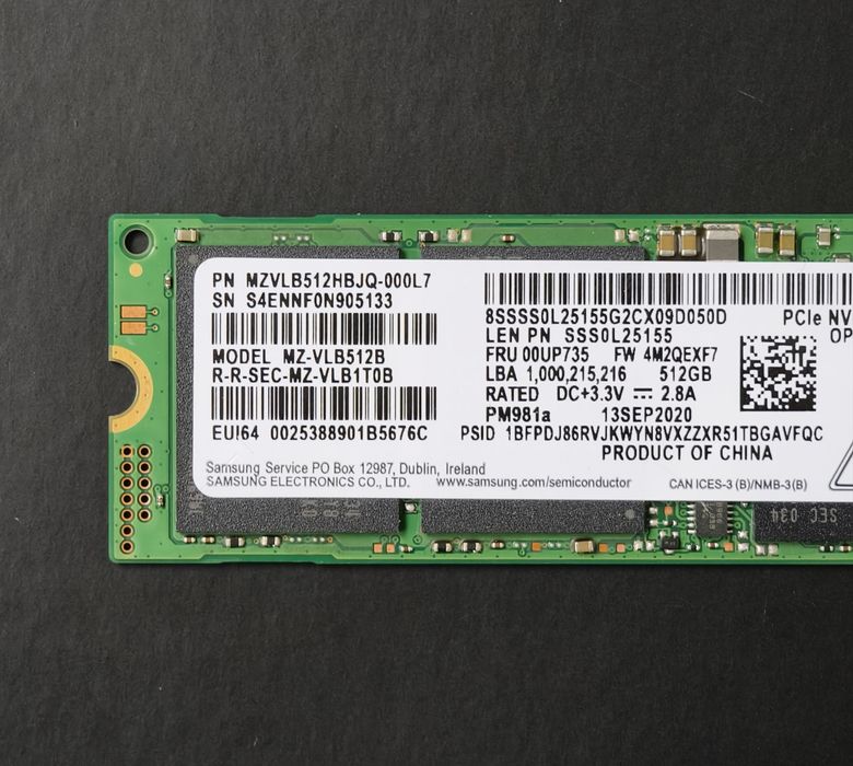 SSD Samsung M.2 NVME 512gb
