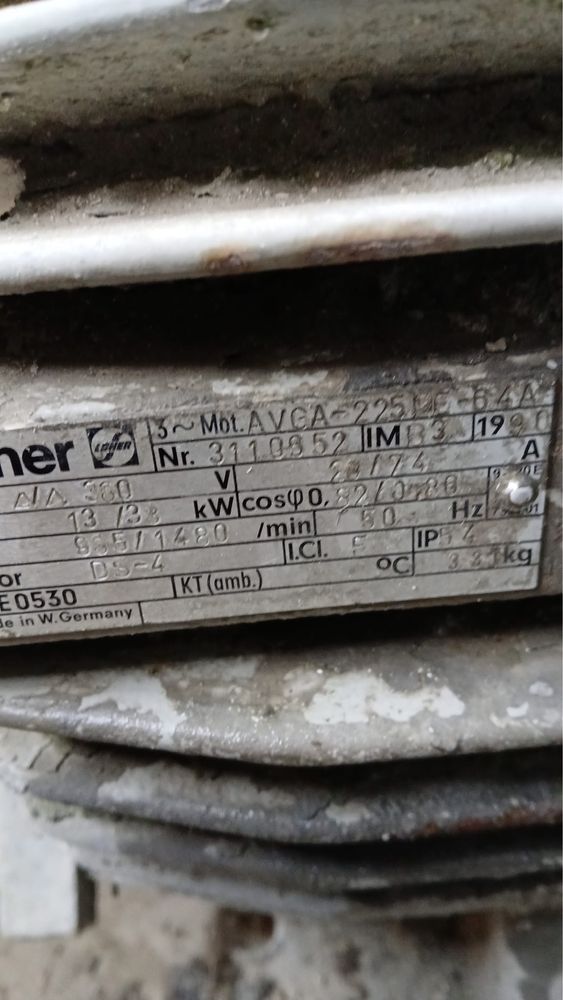 Motor electric de 38 kw / 1480 rot