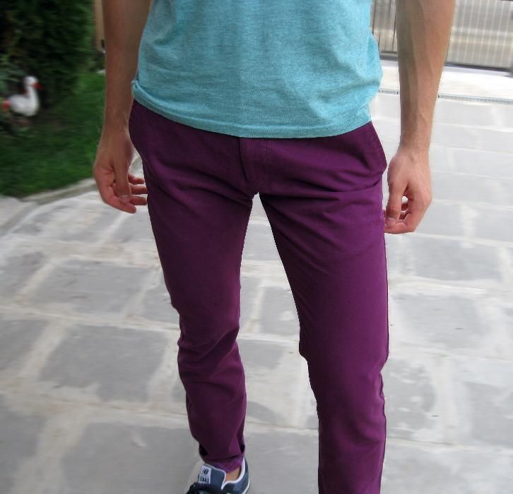 Pantaloni chinos mov, SELECTED HOMME, Size30