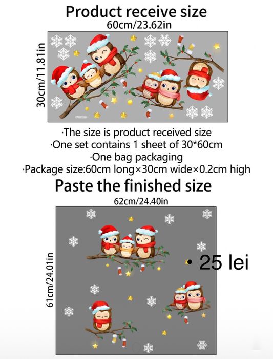 balon mos craciun sau om de zapada, stikere craciun si alte baloane