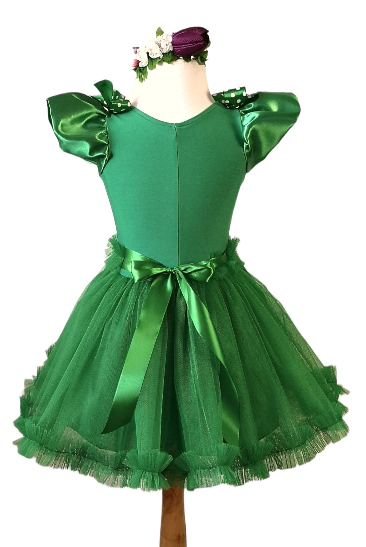 Costum zana primavara  rochie verde party carnaval halloween