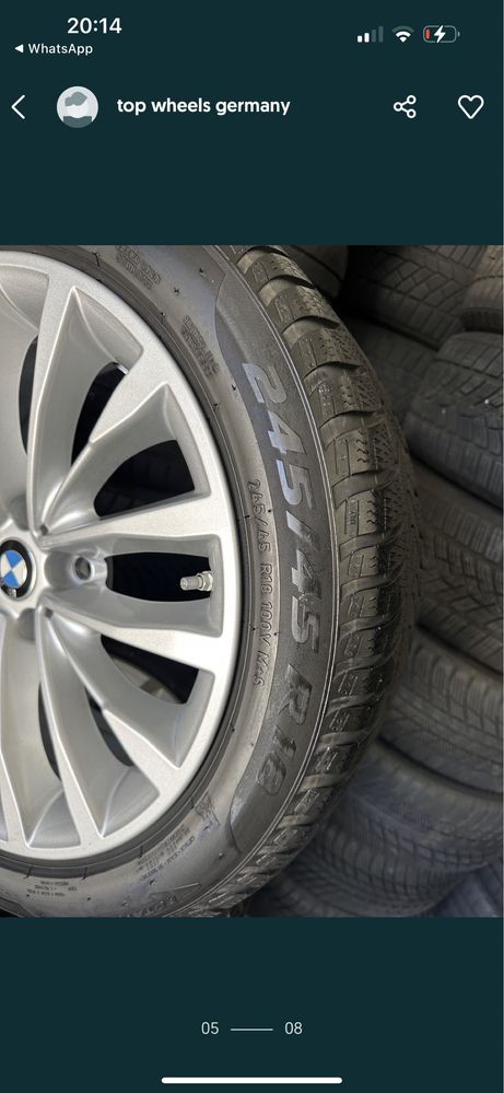 jante bmw g30 g31 5x112 anvelope top pirelli 245 45 18 oe