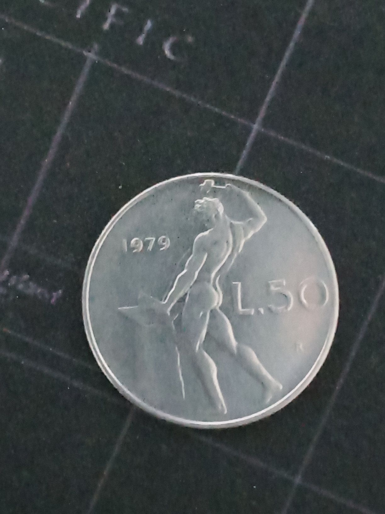 Moneda Republica Italiană L.50 1979