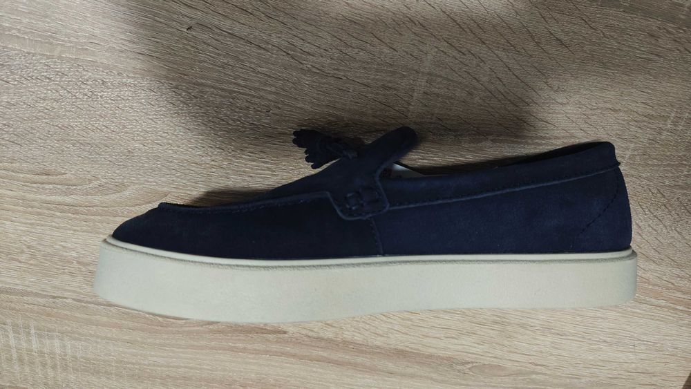 Мужские лоферы ZARA из натуральной замши, новые, 44 р.