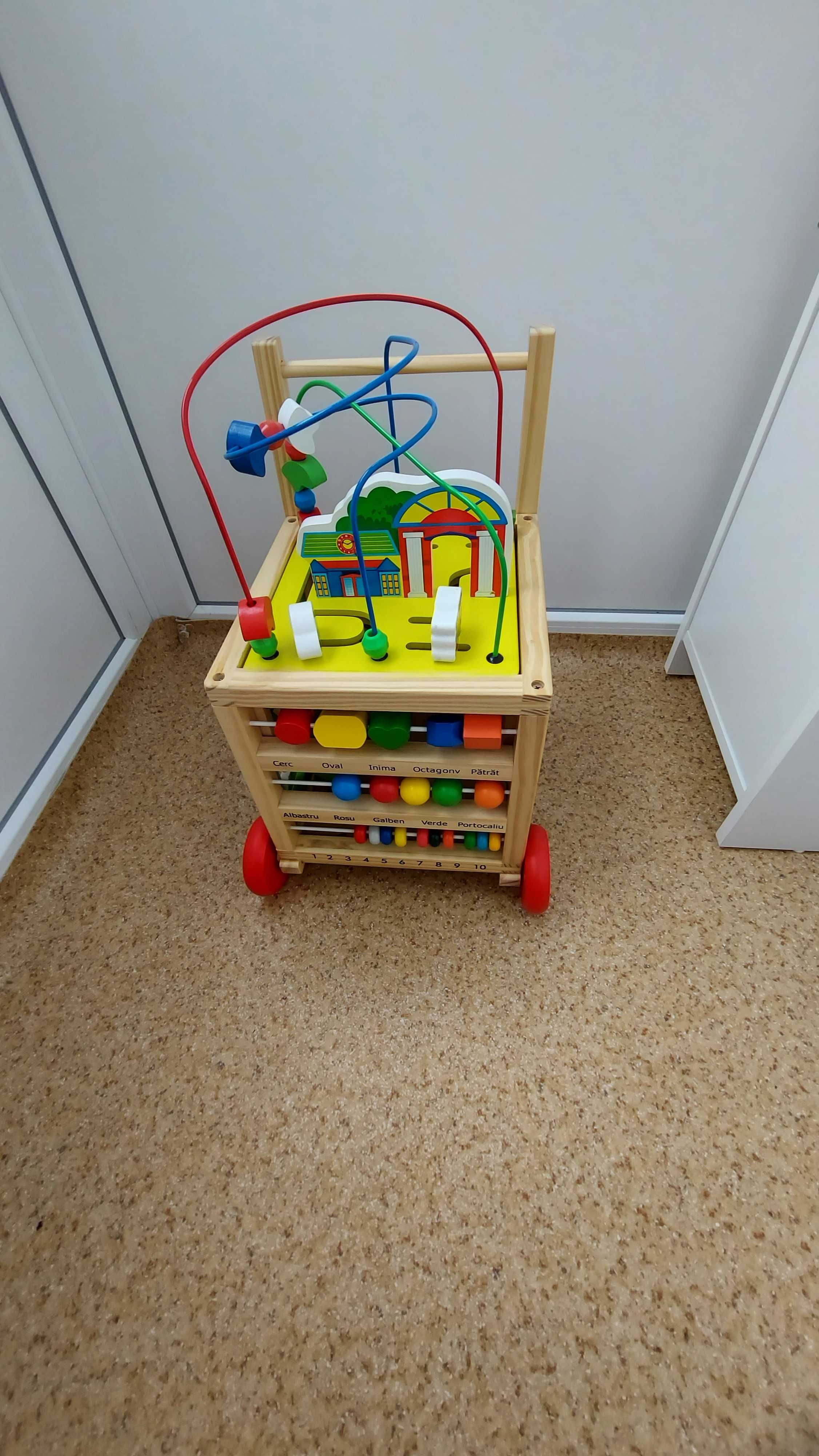 Premergator Montessori 6 in 1 cu centru de activitati