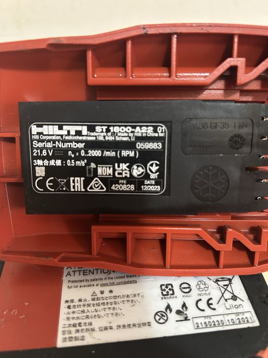 Hilti ST 1800-A22 filetanta impact