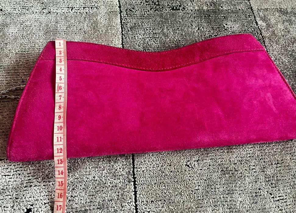 Geanta plic de piele intoarsa