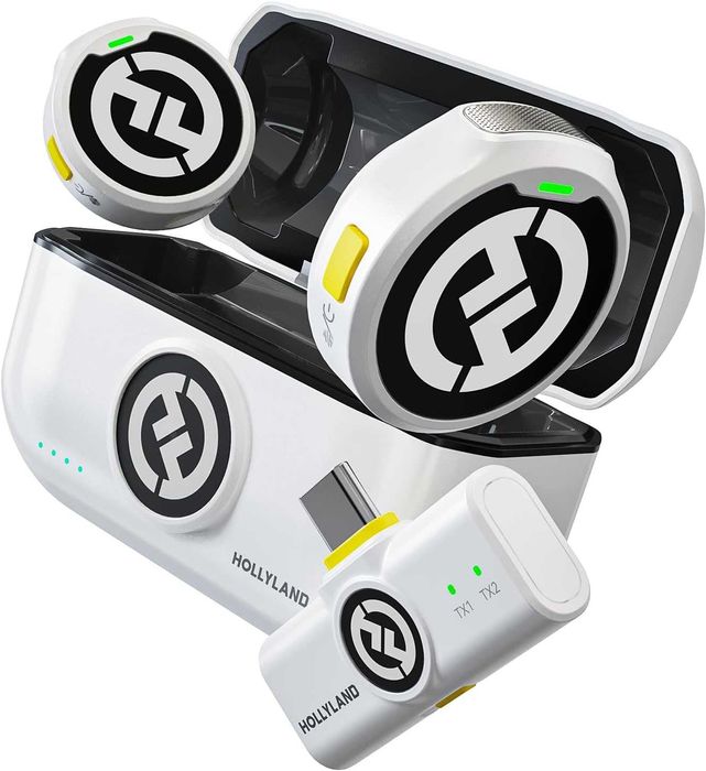 Hollyland Lark M2 - Най-малките безжични микрофони (USB-C, 30ч)