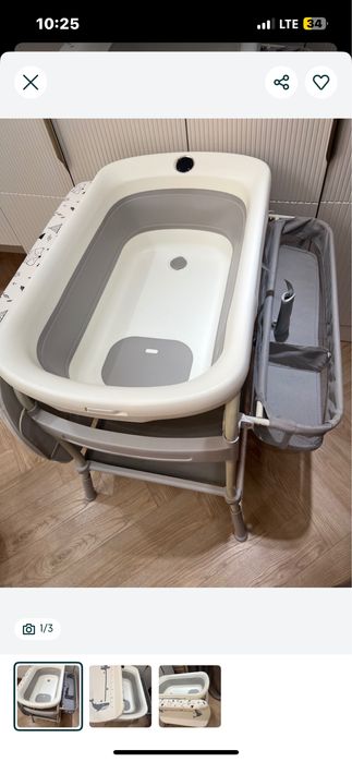 Пеленальный столик+ ванночка для новорожденного