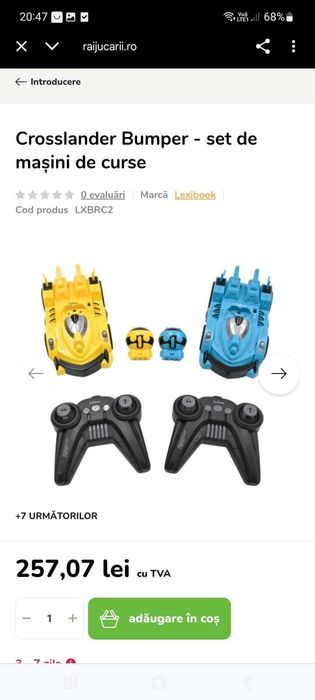 Crosslander Bumper - set de mașini de curse
 iMarcă Lexibook