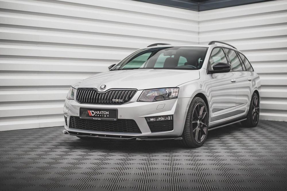Спойлер за предна броня maxton design за skoda octavia rs (2013-2016)