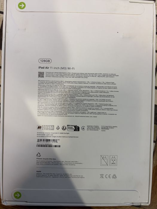 Ipad Air 11( m3 ) wifi sigilata
