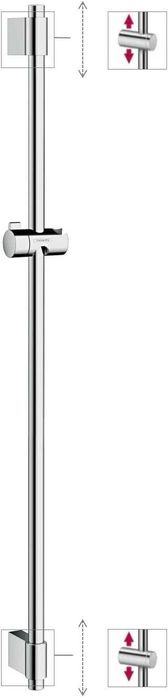 Hansgrohe Unica’ Varia - Bară de duș 105 cm, crom 27356000