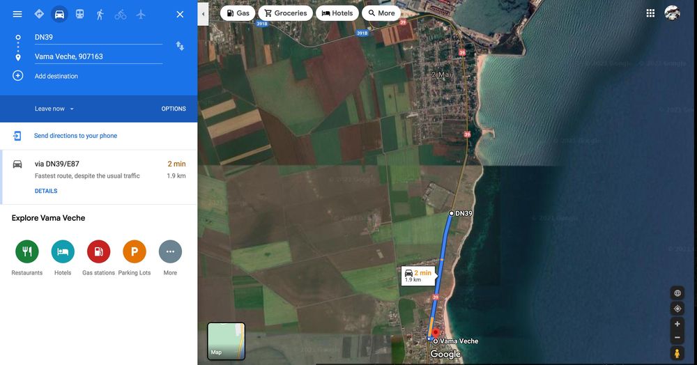 teren vama veche pe partea cu marea  2000mp