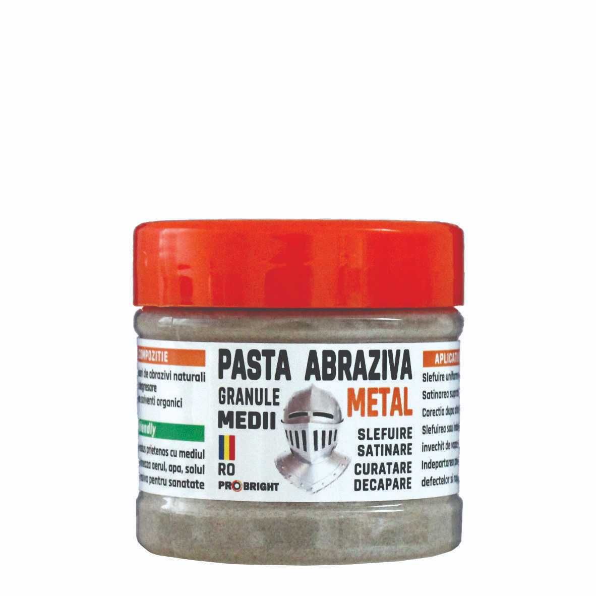 pasta abraziva medie pentru metal Pro Bright 200 g