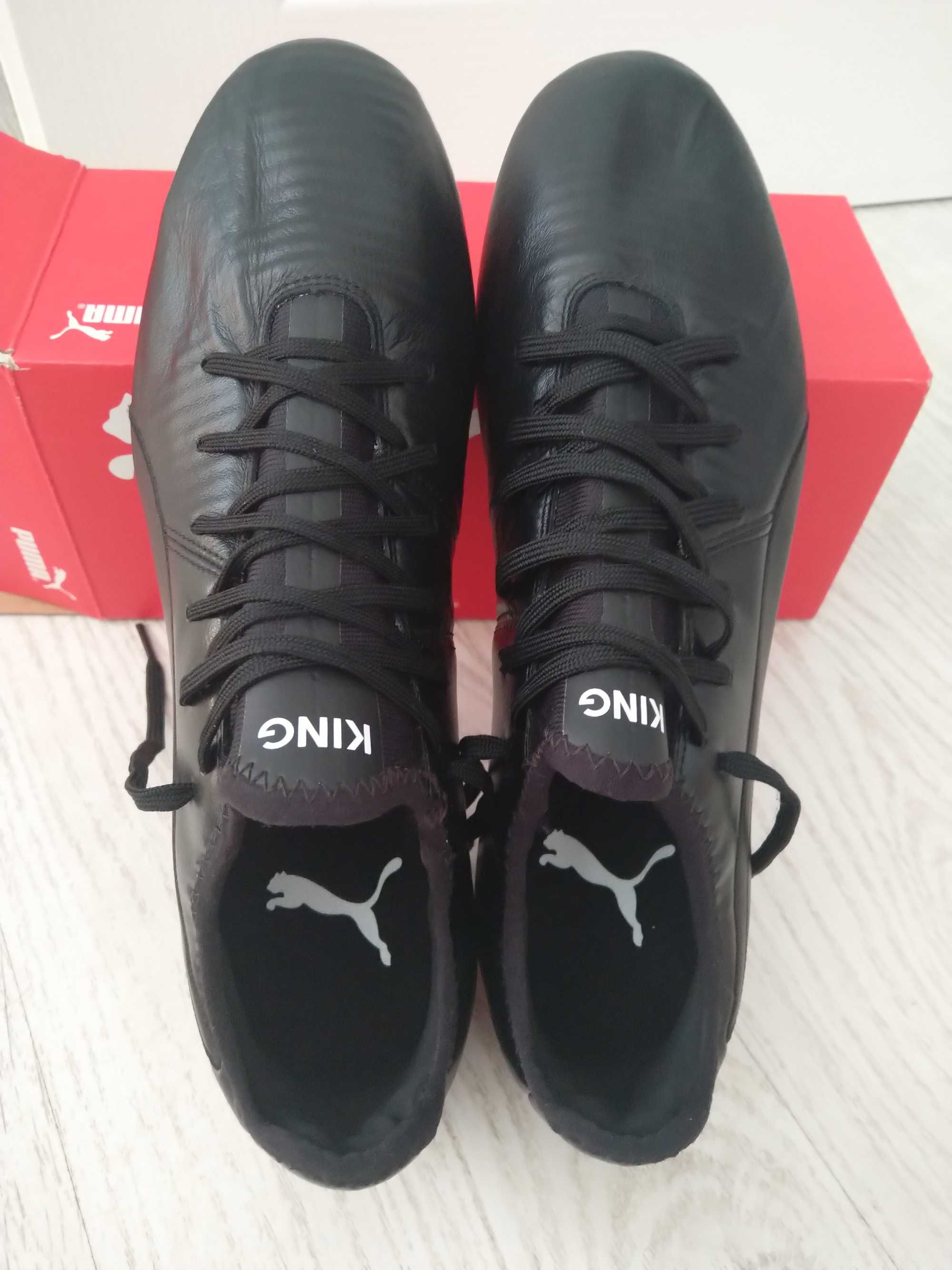 Футболни обувки Puma King Pro Fg 105608 01 черни номер 45