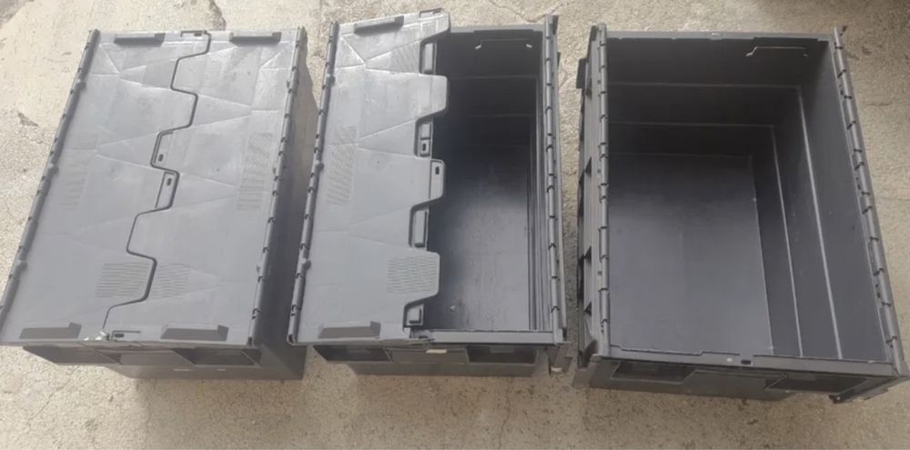 Cutii de plastic cu capac pentru depozitare